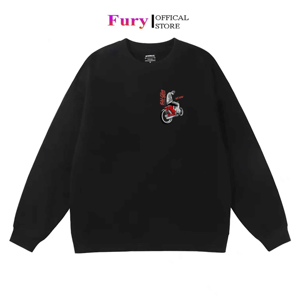 Áo sweater unisex  furystore  form rộng nam nữ vải chân cua nặng 600gr | BigBuy360 - bigbuy360.vn