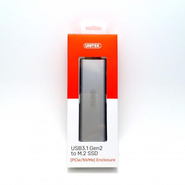 Box ổ cứng SSD M2 NVMe Unitek S1201A chuẩn 3.1 hỗ trợ đến 5Gbps (Xám)
