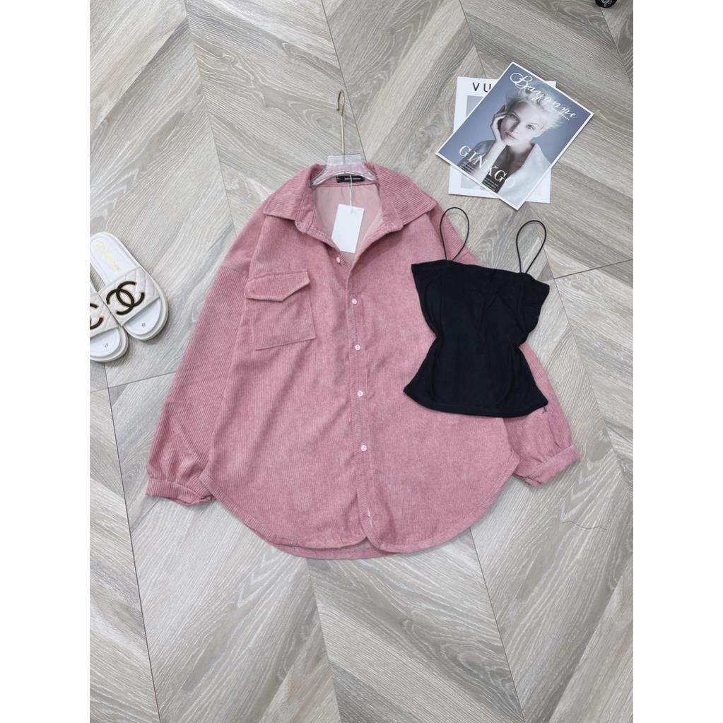 [ 𝐅𝐑𝐄𝐄 𝐒𝐇𝐈𝐏 ] SÉT ÁO NHUNG TĂM KÈM ÁO 2 DÂY SIÊU ĐẸP Ạ