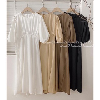 Váy trơn vintage dress