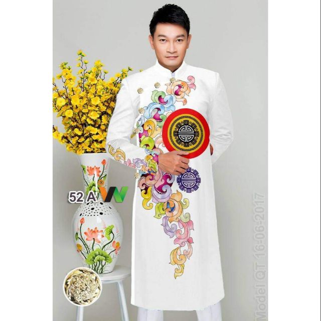Vải may áo dài nam