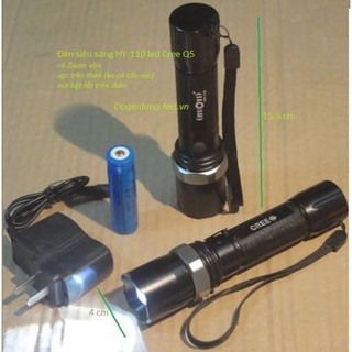 Đèn pin siêu sáng C'MON GUARD XML-T6 10w chiếu xa 500m