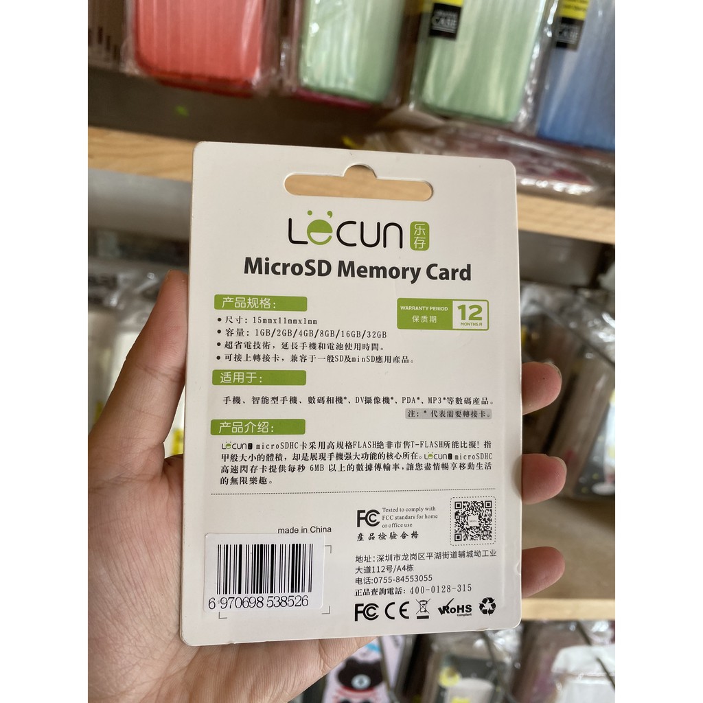 Thẻ Nhớ Micro SD Lecun 32GB - 64GB - 16GB Tốc Độ Cao Class10 Chính Hãng, Hnshop3000