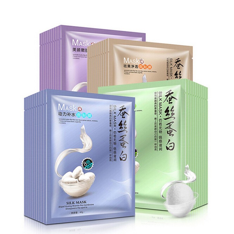 Mặt nạ giấy dưỡng da mụn cấp ẩm thải độc tơ tằm ONE SPRING SILK MASK