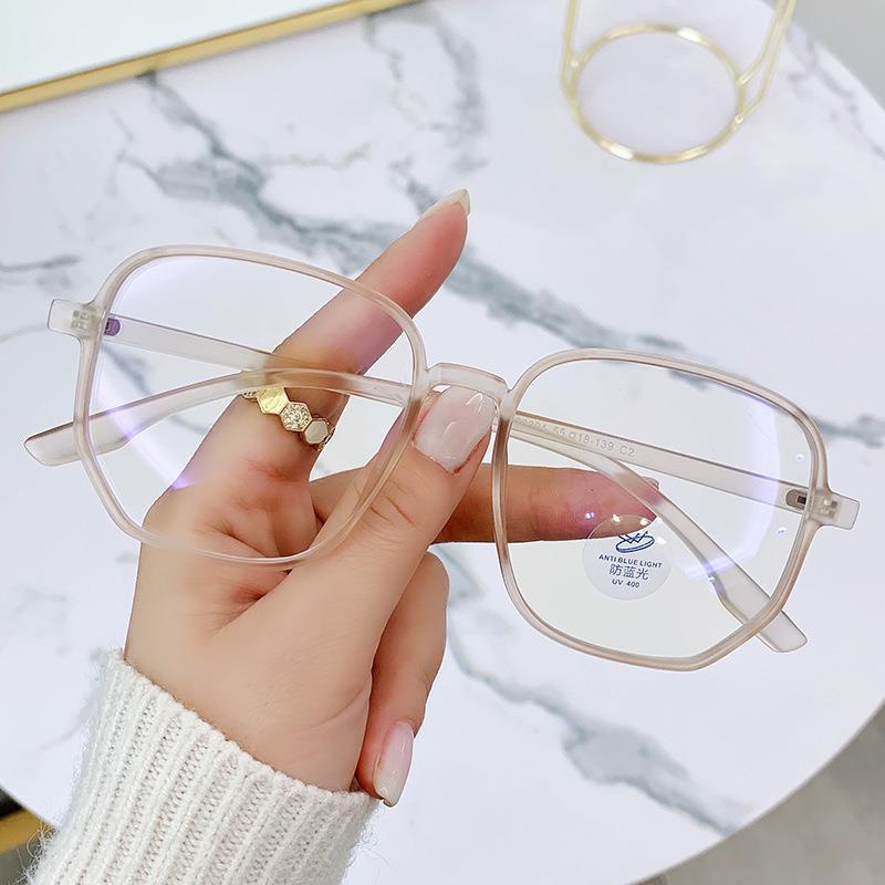 kính đổi màu+kính cận có độ 1.0~4.0，Kính Chống Ánh Sáng Xanh Chống Ánh Sáng Xanh Có Thể Thay Đổi Màu Sắc Theo Nhiệt Độ Cho Nữ，kính thời trang nữ gọng to cận vuông