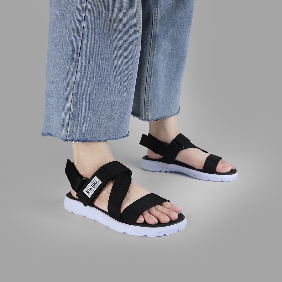 Giày Sandal Đi Học S7 - Buenas - xăng-đan dép nam nữ đế cao 3 phân giá rẽ chính hãng