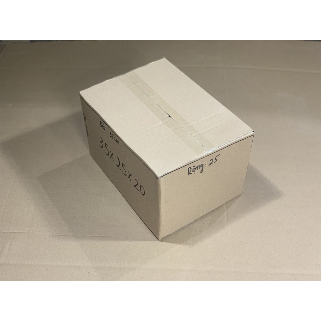 10 hộp carton đóng hàng 35x25x20 HUPUNACARTON thùng giấy gói hàng tiện lợi