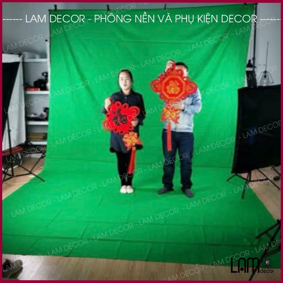 Phông vải xanh lá tách nền dành cho studio chất Cotton Muslin Cao cấp