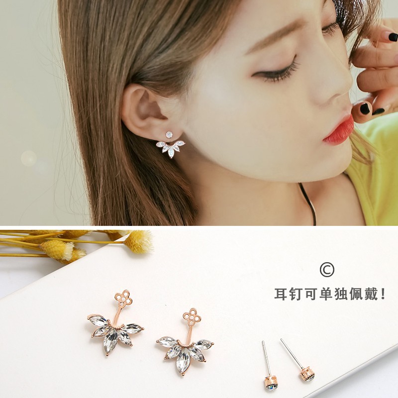 [ xả kho ] BÔNG TÁI ĐÁ PHA LÊ, CHẤT LIỆU BẠC 925 BT007