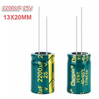 Túi 10 cái 2200UF 25VTụ hóa  13x20mm loại tốt