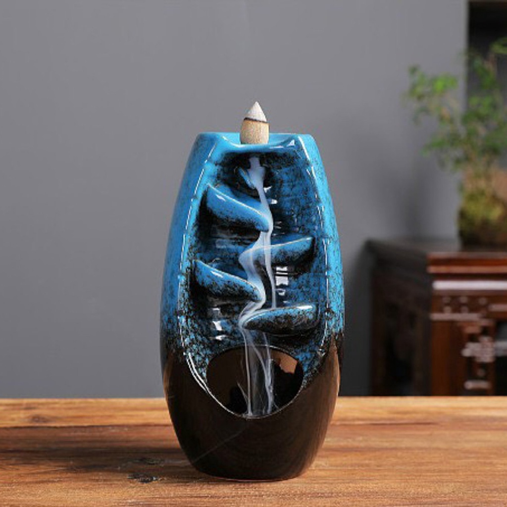 Thác khói trầm hương, thác khói đối lưu chất liệu gốm tráng men cao cấp