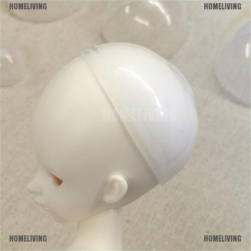 Nắp Bảo Vệ Tóc Giả Bằng Silicon Trong Suốt Dành Cho Búp Bê BJD SD 1 / 6 1 / 4 1 / 3