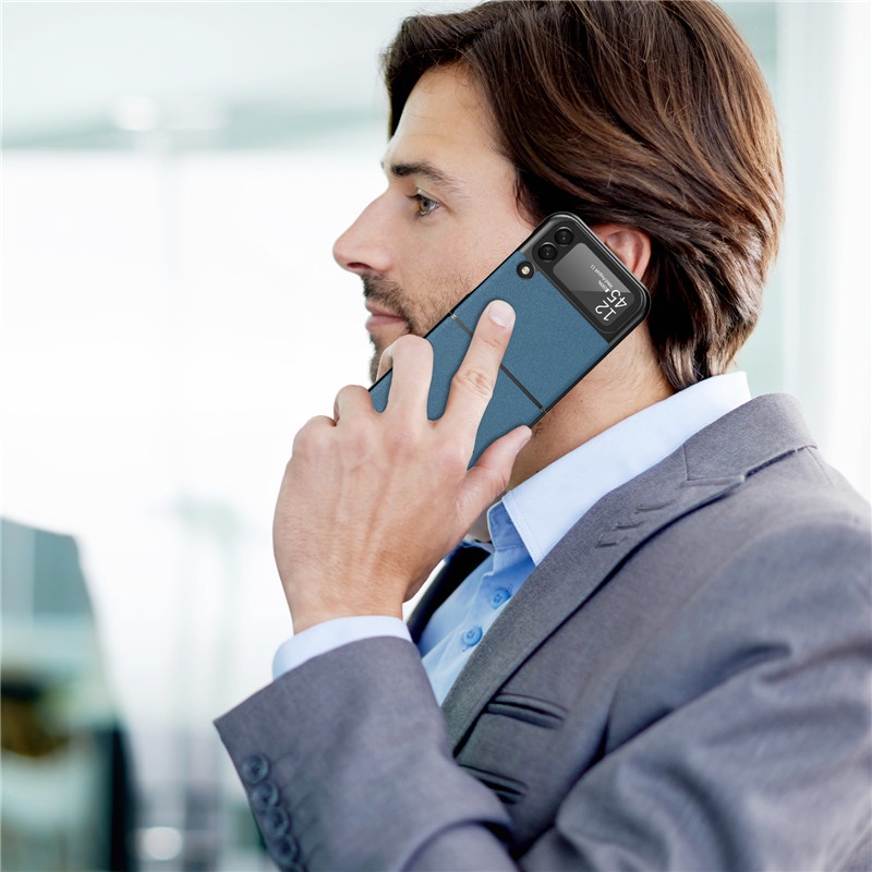 Ốp điện thoại da PU thiết kế độc đáo cho Samsung Galaxy Z Flip 3 5G