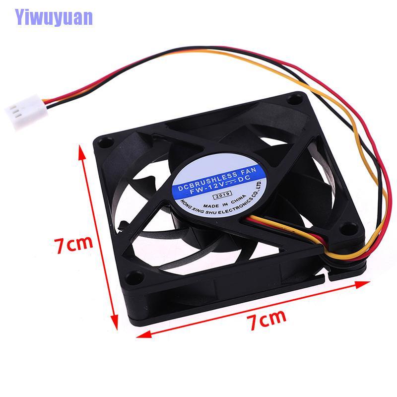 1 Quạt Tản Nhiệt Mini 7015 70mm 70X70X15 12v 0.4a