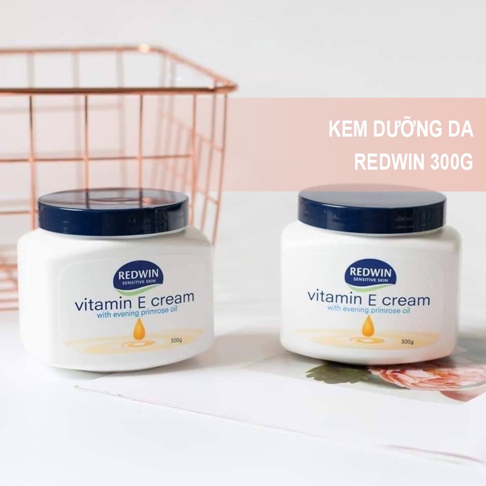 Kem dưỡng ẩm trắng da Vitamin E Cream Redwin 300g