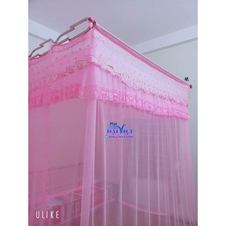 <HÀNG LOẠI TỐT> Màn Khung Xếp Gọn Trọn Bộ Khung+ Màn tuyn lạnh phối ren kiểu