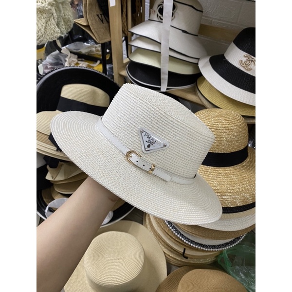 Mũ vành dạ , vành cói đầu bằng đai kèm tang tam giác