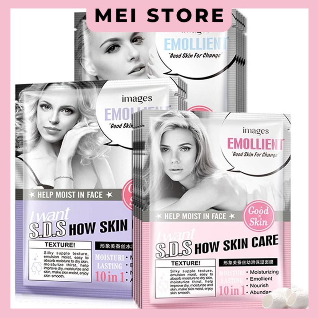 Mặt nạ Cô gái lành mụn dưỡng trắng da Emollient S.D.S Chính hãng Images