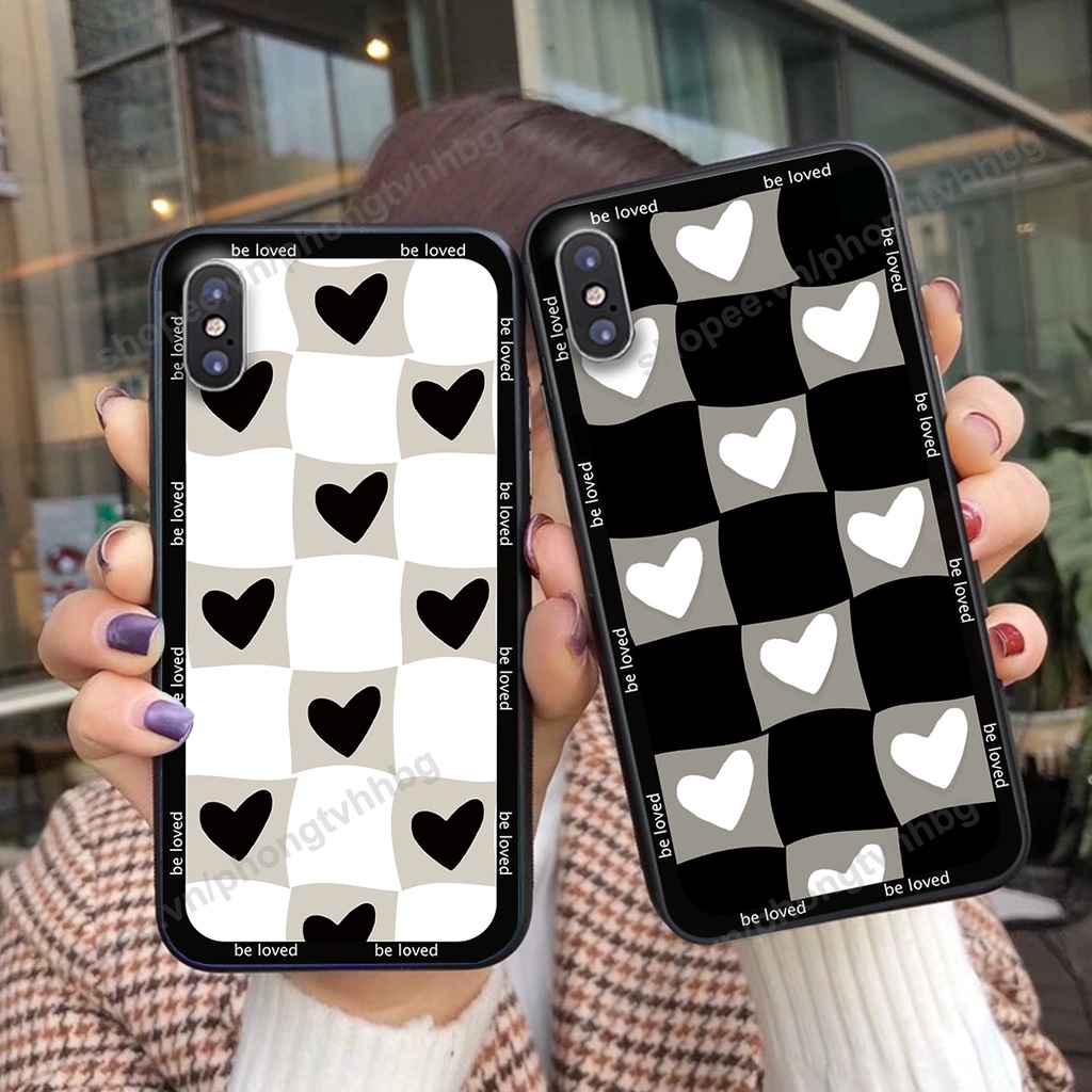 ỐP LƯNG ĐIỆN THOẠI IPHONE X/XS-IPHONE XR-IPHONE XS MAX mẫu trái tim caro chuột mikey siêu đẹp hot cực cute
