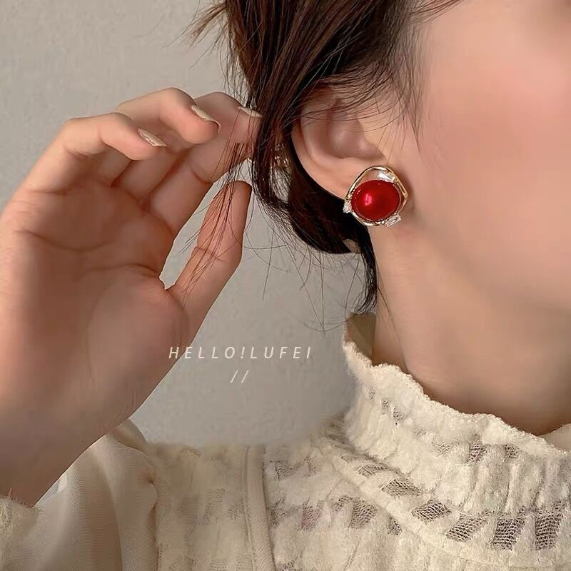 Bông Tai Kim Bạc Đính Ngọc Trai Phong Cách Hàn Quốc 2023