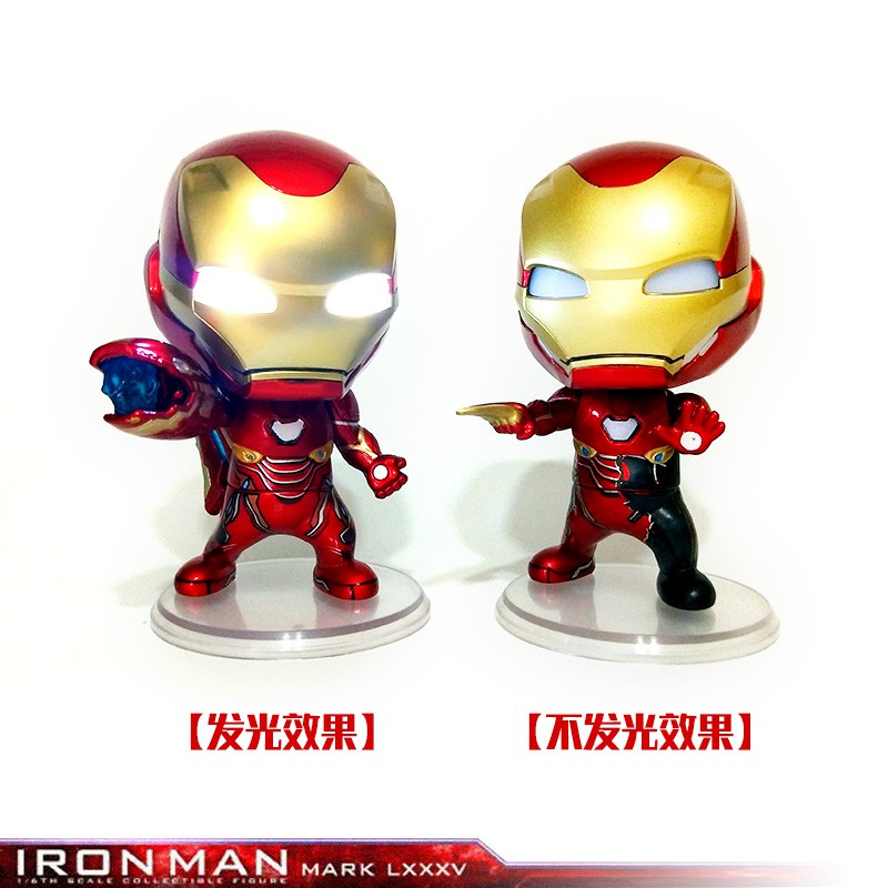 Mô Hình Nhân Vật Iron Man Xww Mk85 Phát Sáng Trang Trí Xe Hơi