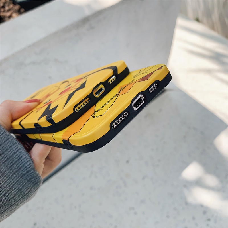 Ốp Điện Thoại Mềm In Hình PIKACHU Pokemon Cho iPhone 14 Pro Max 12 11 Pro Max Xs Max XR