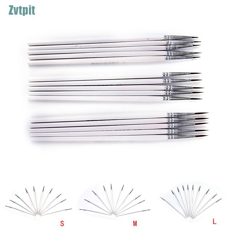 Set 10 cọ vẽ tranh màu trắng chuyên dụng chất lượng cao