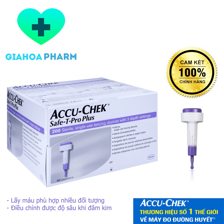 Thiết bị lấy máu đã có kim Accu Chek Safety Pro Plus