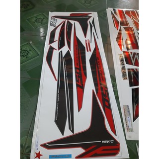 Tem rời ex 150 rc 2017 đỏ đen
