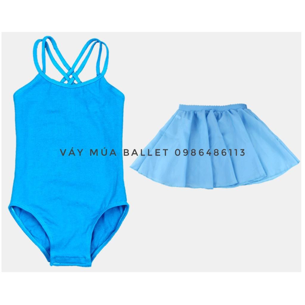Ballet Set áo váy múa 2 dây đan