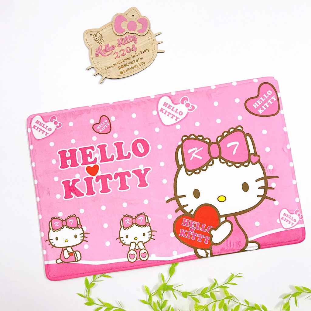 🌸🌸 Thảm lông lau chân hình chữ nhật 40*60cm Hello Kitty ☘☘