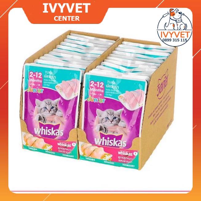 Thức ăn cho mèo - Pate mèo con whiskas gói 85g