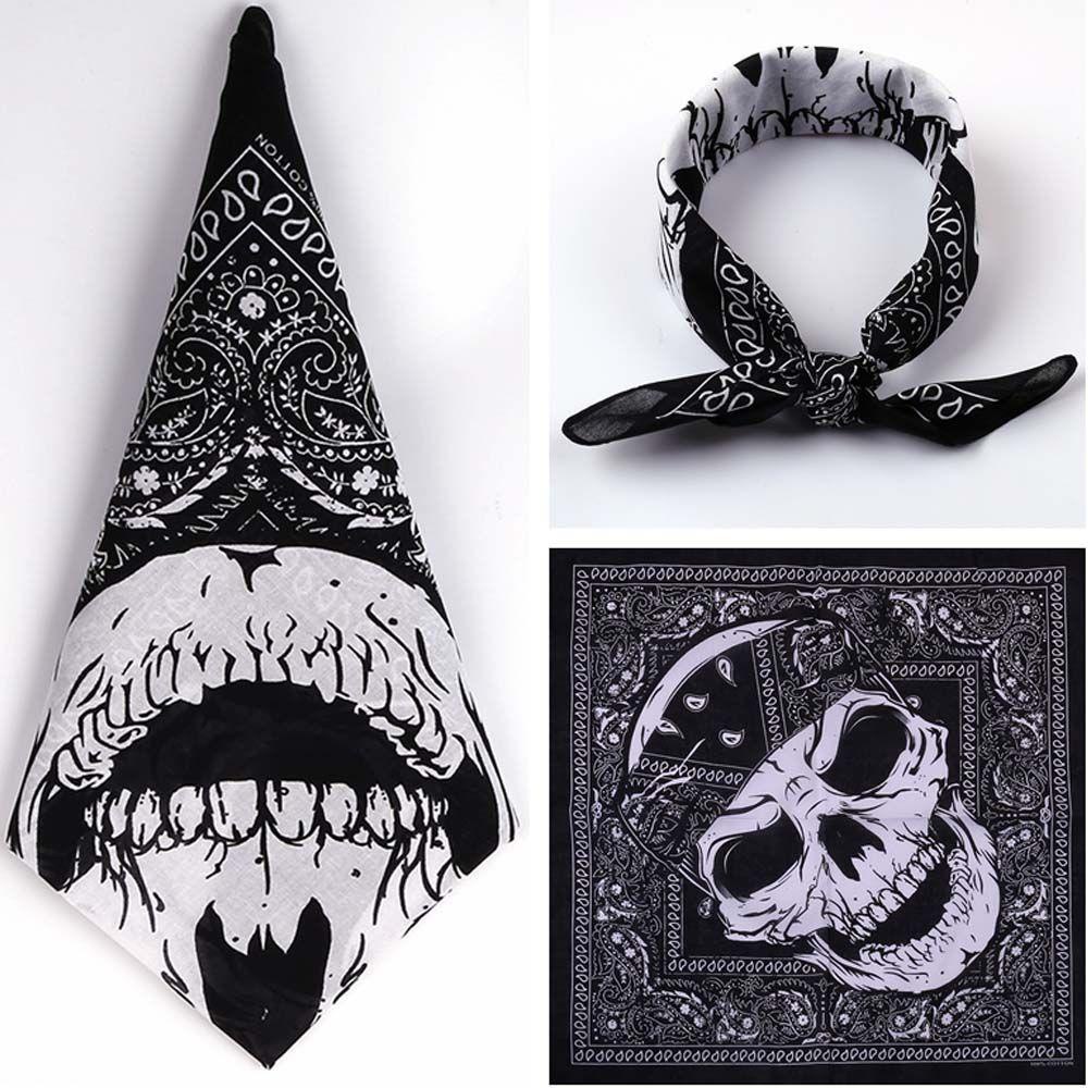 FORBETTER Khăn Vuông Tự Làm Mặt Nạ Đa Năng 55cm * 55cm Phong Cách Hip Hop