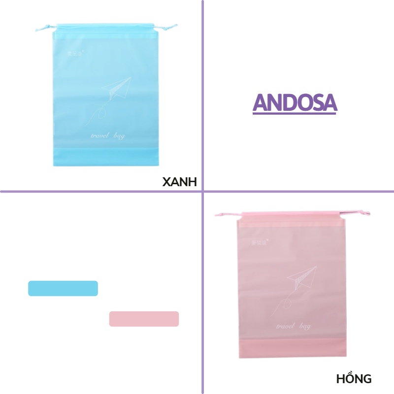 Túi dây rút đựng giày dép đồ mỹ phẩm quần áo chống nước du lịch ANDOSA TCN12