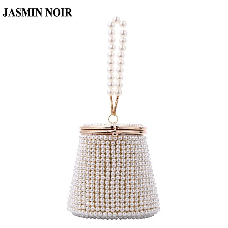 Túi Đeo Chéo JASMIN NOIR Bằng Acrylic Đính Ngọc Trai Nhân Tạo Thời Trang Cho Nữ