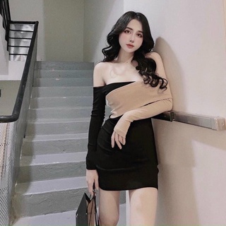 Đầm body trễ vai