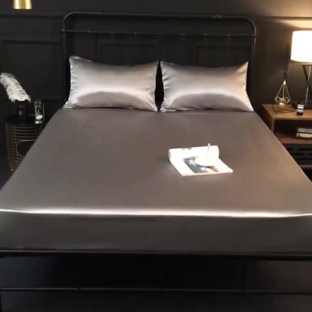 Bộ ga trải giường Abraca Dabra chất lụa satin mềm mại 8 màu tùy chọn cao cấp 100% (không kèm áo gối) 1m2 1m4 1m6 1m8 | BigBuy360 - bigbuy360.vn