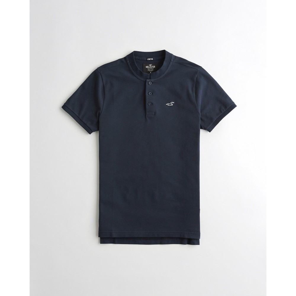 Áo thun nam Hollister cổ trụ HOL-POH15 Stretch Banded Collar Polo