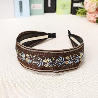 Băng đô cài tóc thêu hoa phong cách retro Âu Mỹ