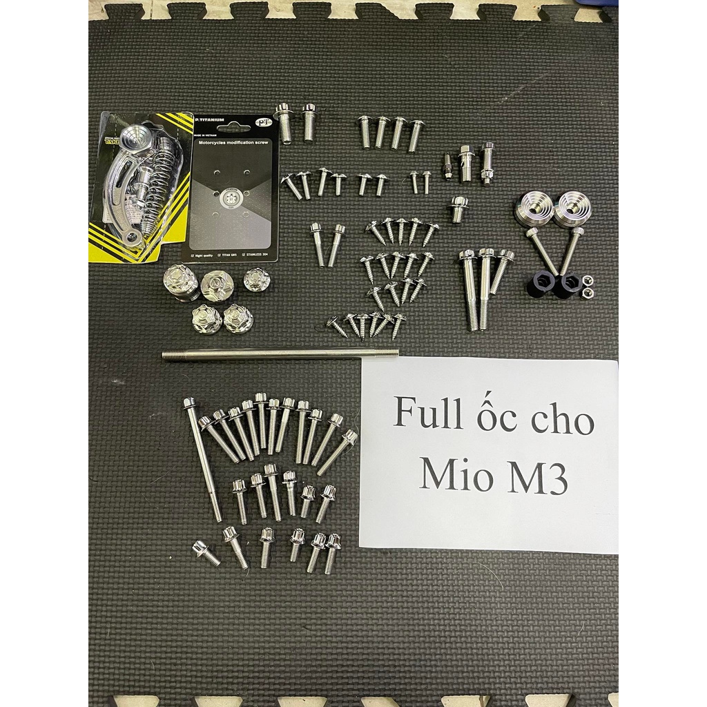 Combo Full xe ốc Salaya cho mio M3 inox 304