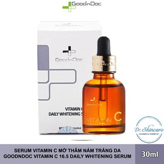 [CHÍNH HÃNG] Serum Vitamin C Mờ Thâm Nám, Trắng Da - GoodnDoc Vitamin C 16.5 Daily Whiening Serum 30ml