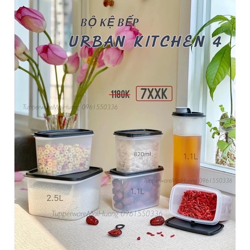 Trọn bộ gia vị cao cấp mới ra mắt của Tupperware Urban kitchen set