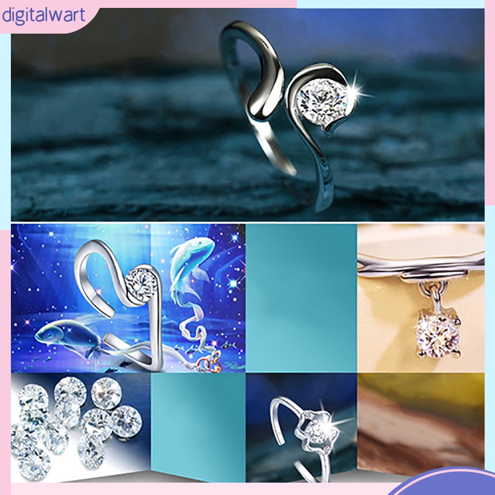 Nhẫn Hở Mạ Bạc Hình Chòm Sao Thời Trang Cho Nữ