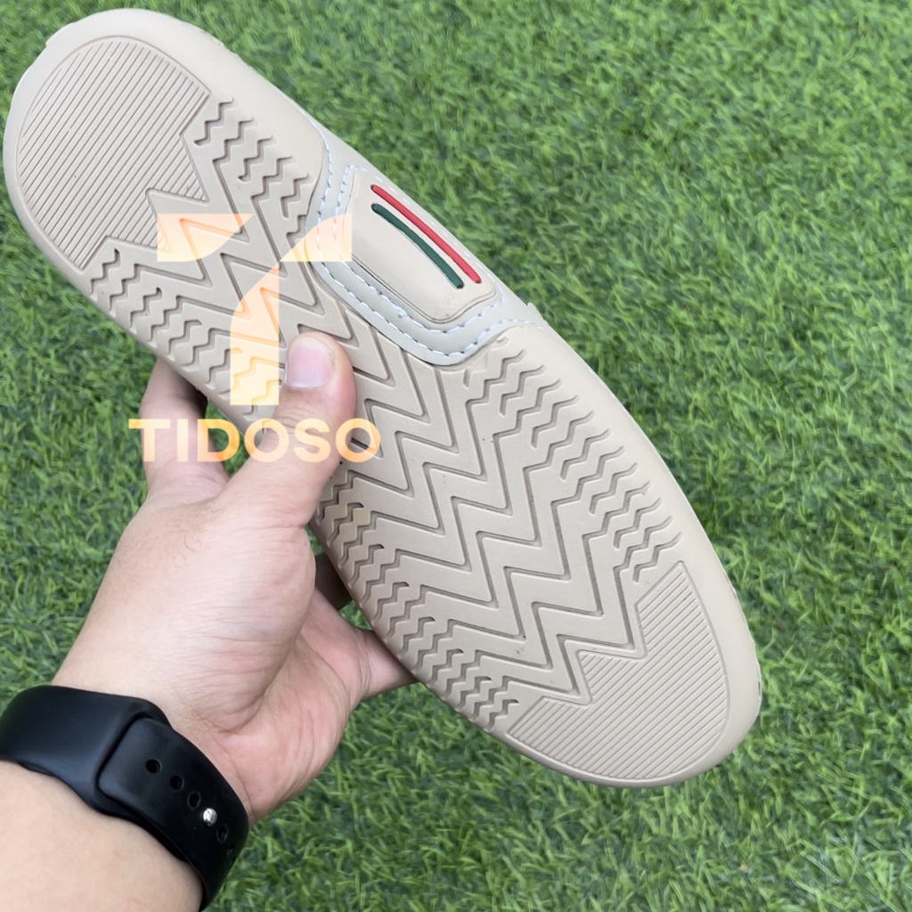 GIÀY LƯỜI NAM DA BÒ LAPPAN ⚡FREESHIP⚡ ĐẾ KHÂU  3 LỚP SIÊU BỀN - GIÀY MỌI PHONG CÁCH SANG TRỌNG LỊCH SỰ - BẢO HÀNH 12T
