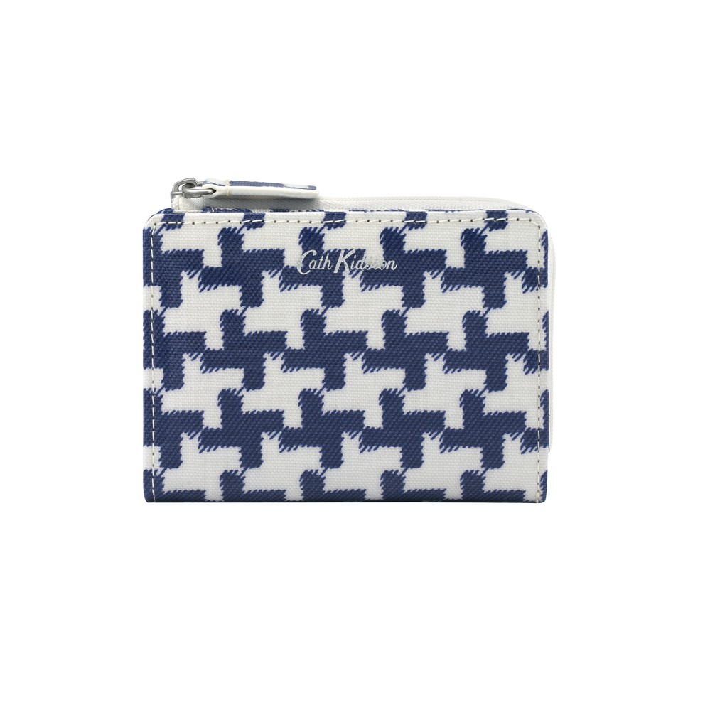 Cath Kidston - Ví cầm tay Slim Pocket Purse Houndstooth - 985048 - Cream Blue