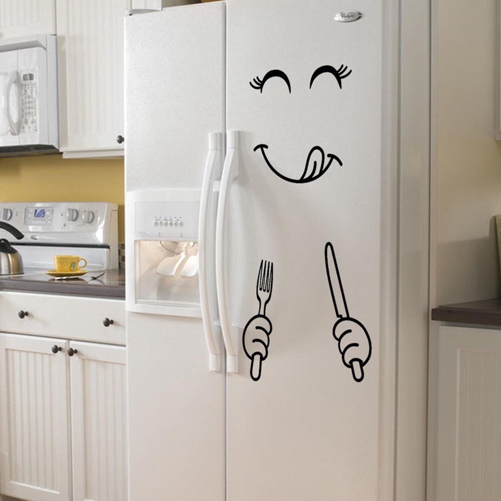 Sticker Dán Tủ Lạnh T7O2 Họa Tiết Hoạt Hình Sáng Tạo