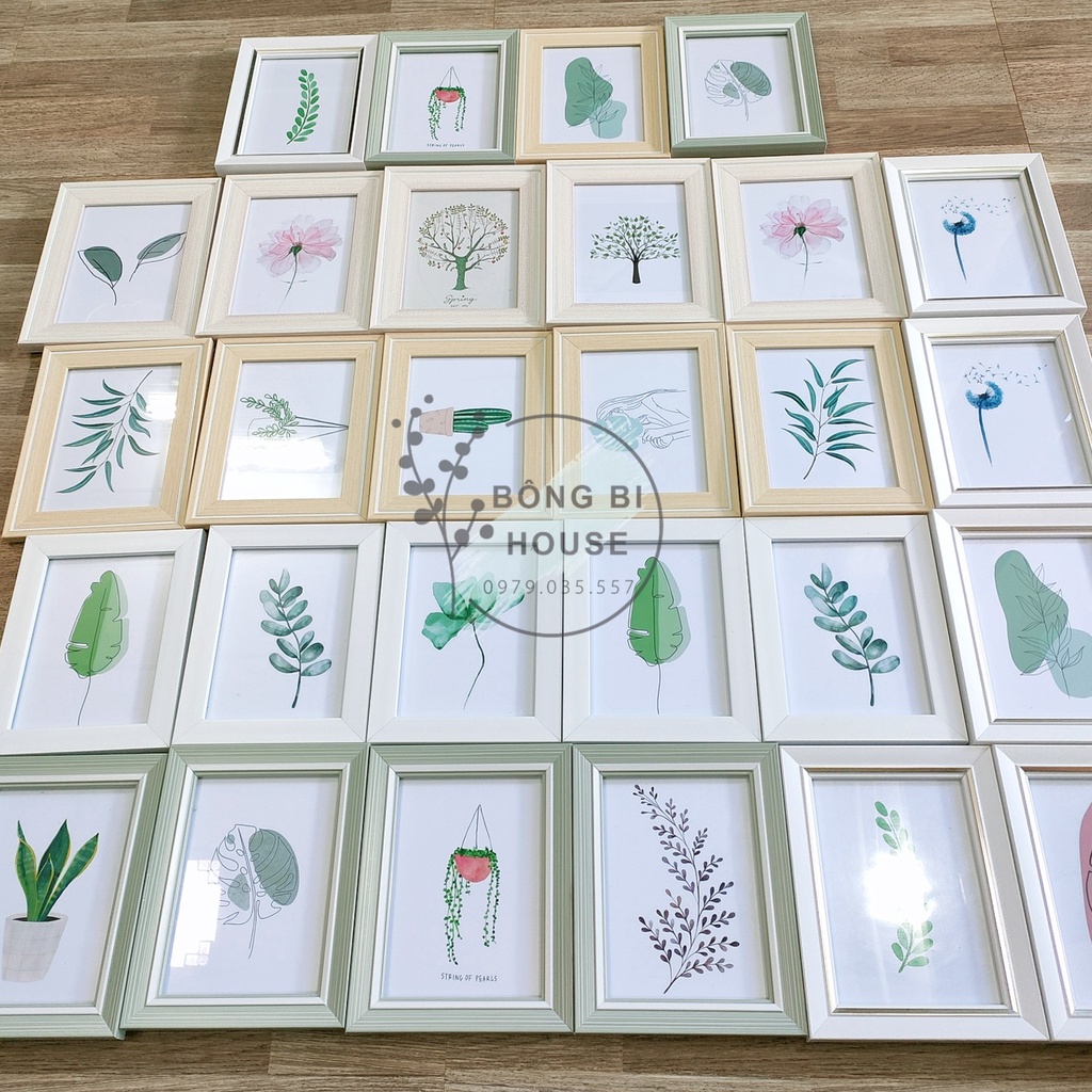 Khung ảnh 15*20 cm để bàn hoặc treo tường khung hình gỗ decor trang trí bàn làm việc, tiệc cưới BONGBIHOUSE