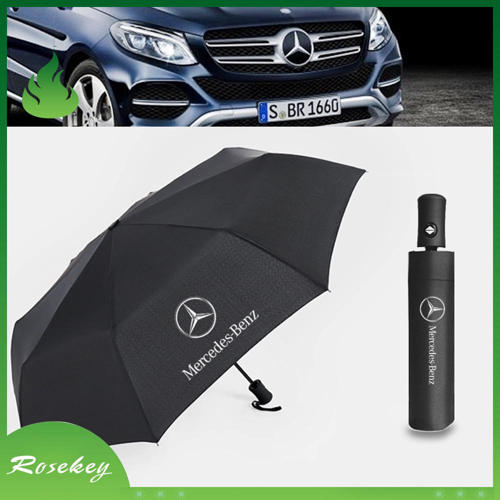 Dù Che Nắng Tự Động In Logo Xe Hơi Benz
