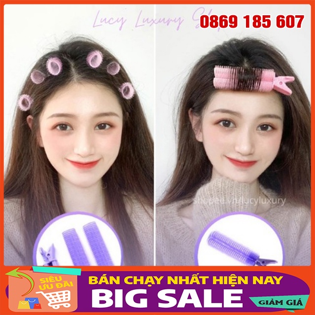 Kẹp Tóc Ống Lô Tạo Kiểu Làm Phồng Chân Tóc Mái Thưa Siêu Hot