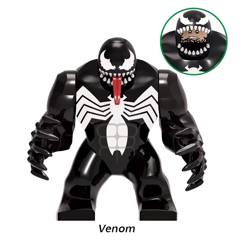 Đồ Chơi Mô Hình Nhân Vật Venom Kèm Mặt Nạ Có Thể Mở Ra Và Tháo Rời Độc Đáo Cho Bé